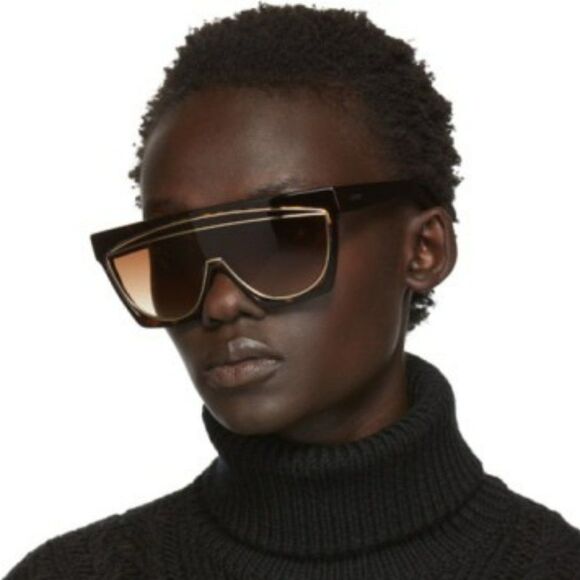 Loewe LW40012F FILIPA MASK  52F Sunglasses Shiny Havana Gradient Brown Women main image 11
